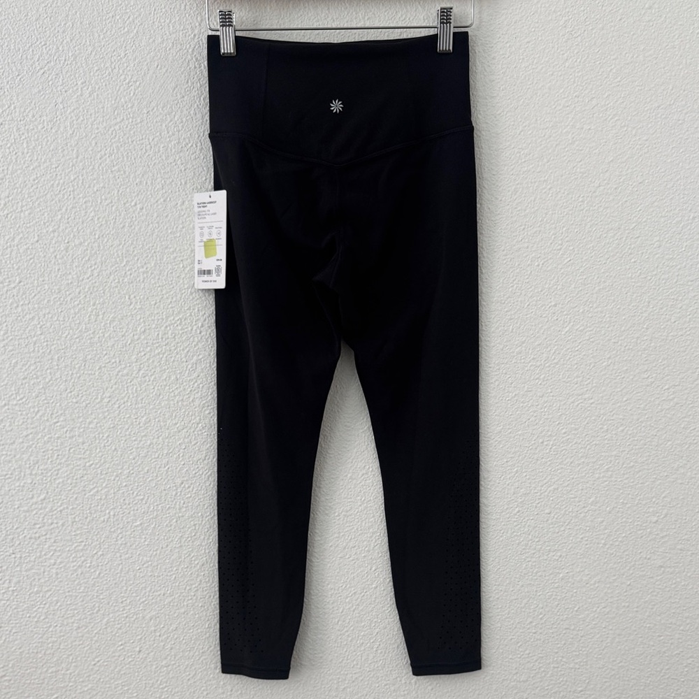 Athleta Elation Lasercut 7/8 Tight Leggings Black NWT